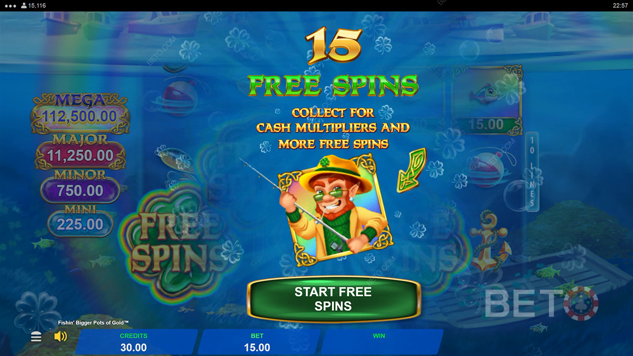 Ganhe 22.826x a sua aposta na slot de vídeo Fishin