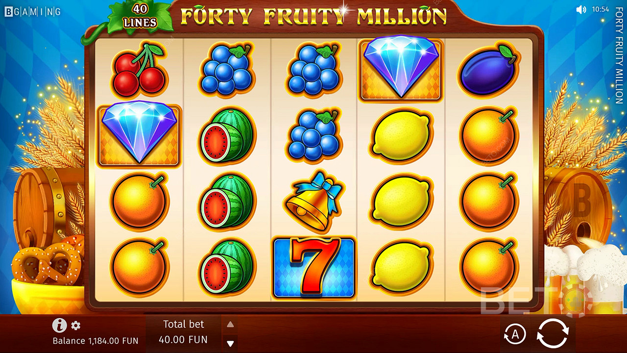 Forty Fruity Million Jogo Grátis