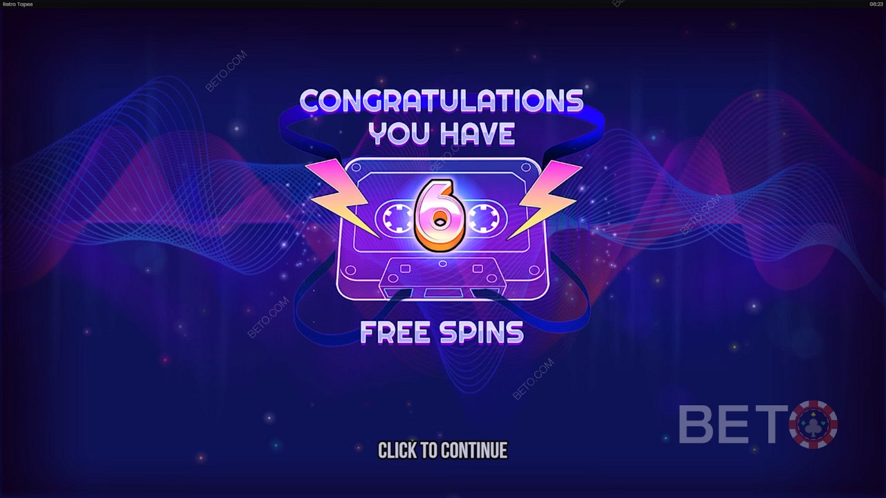 Ganhe 10.000 vezes a sua aposta na slot de vídeo Retro Tapes Cluster Link!