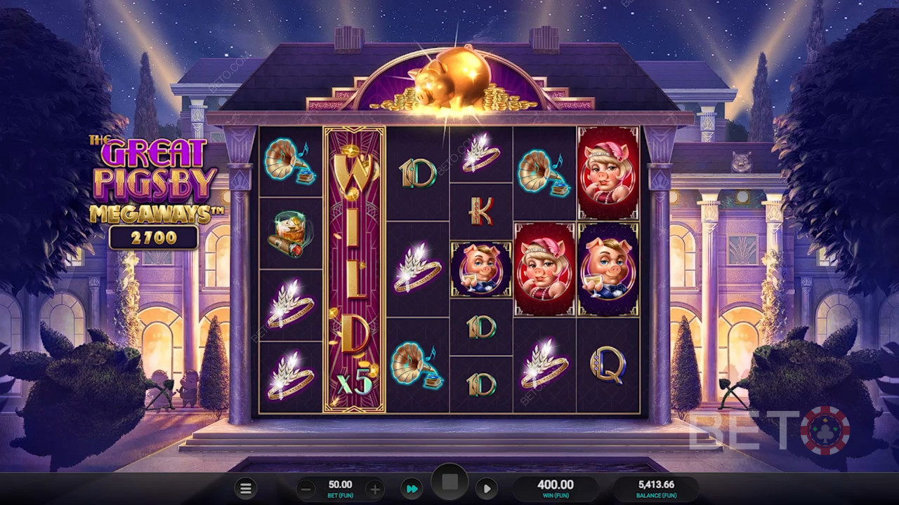 The Great Pigsby Megaways Resenha de BETO Slots