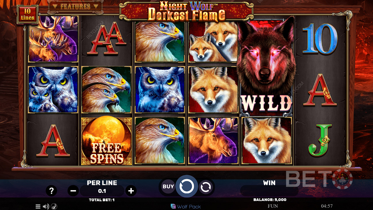 Night Wolf Darkest Flame Jogo Grátis