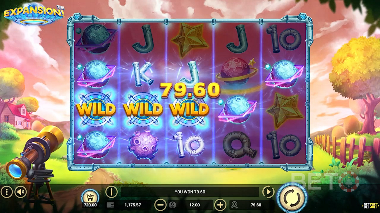 Os símbolos Wild criam ganhos fáceis na slot online Expansion!