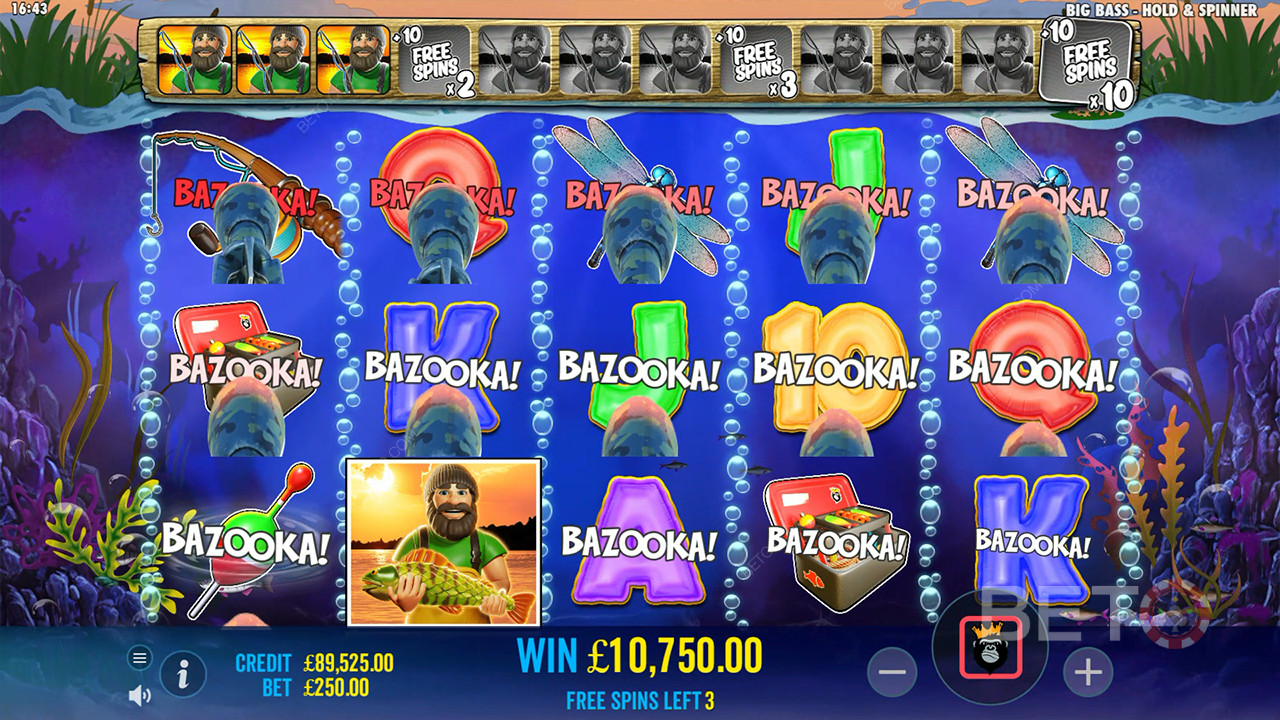 Funcionalidades de bónus explicadas em Big Bass Bonanza Hold e Spinner por Reel Kingdom