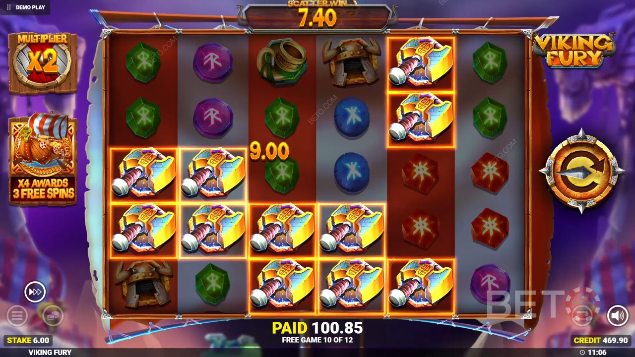 Ganhe 10.000x a sua aposta na slot online Viking Fury Spinfinity!