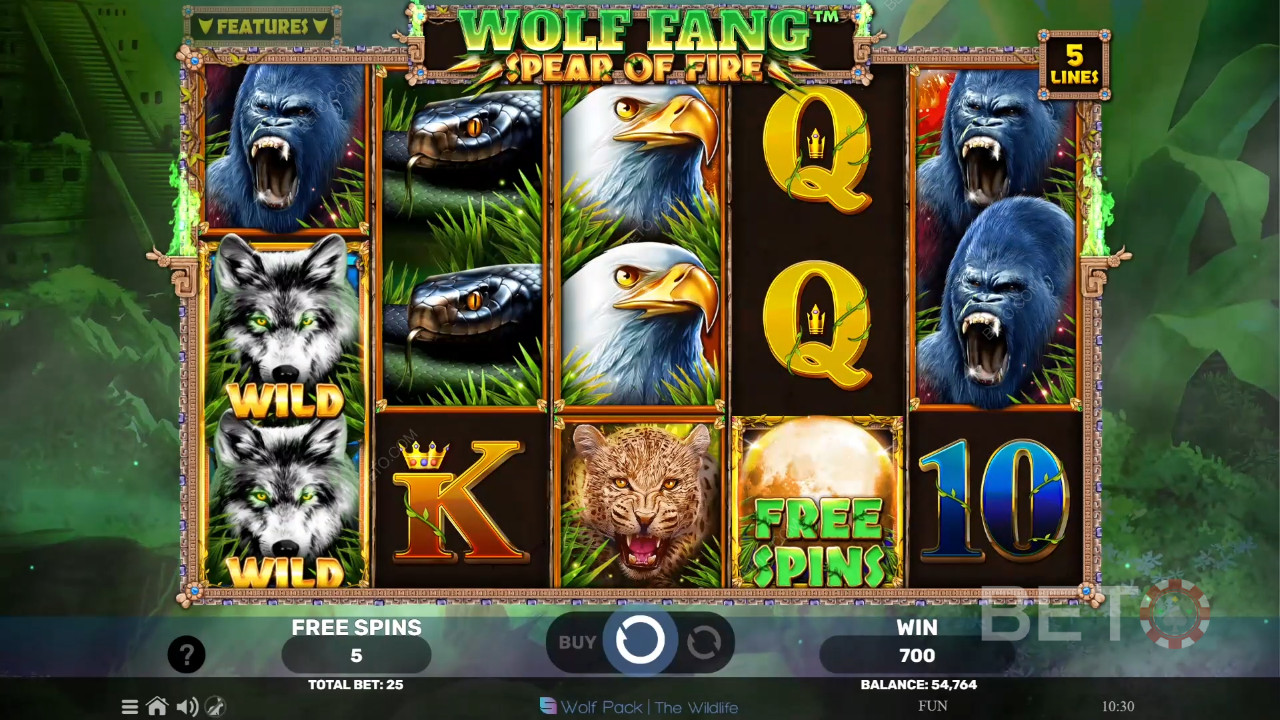 Wolf Fang Avaliação de Spear of Fire por BETO Slots