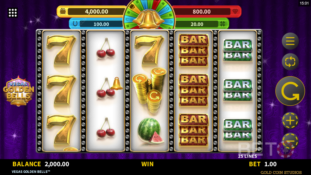 Vegas Golden Bells Avaliação por BETO Slots