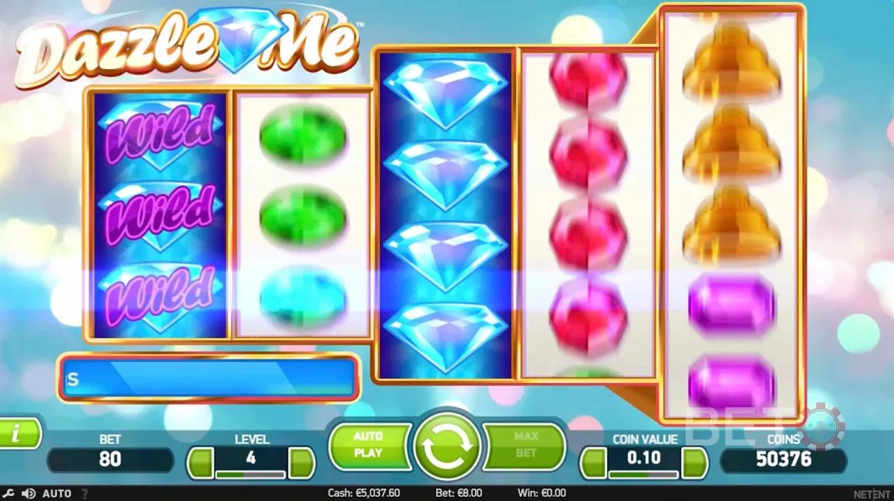 Vídeo Gameplay Dazzle Me Slot by NetEnt