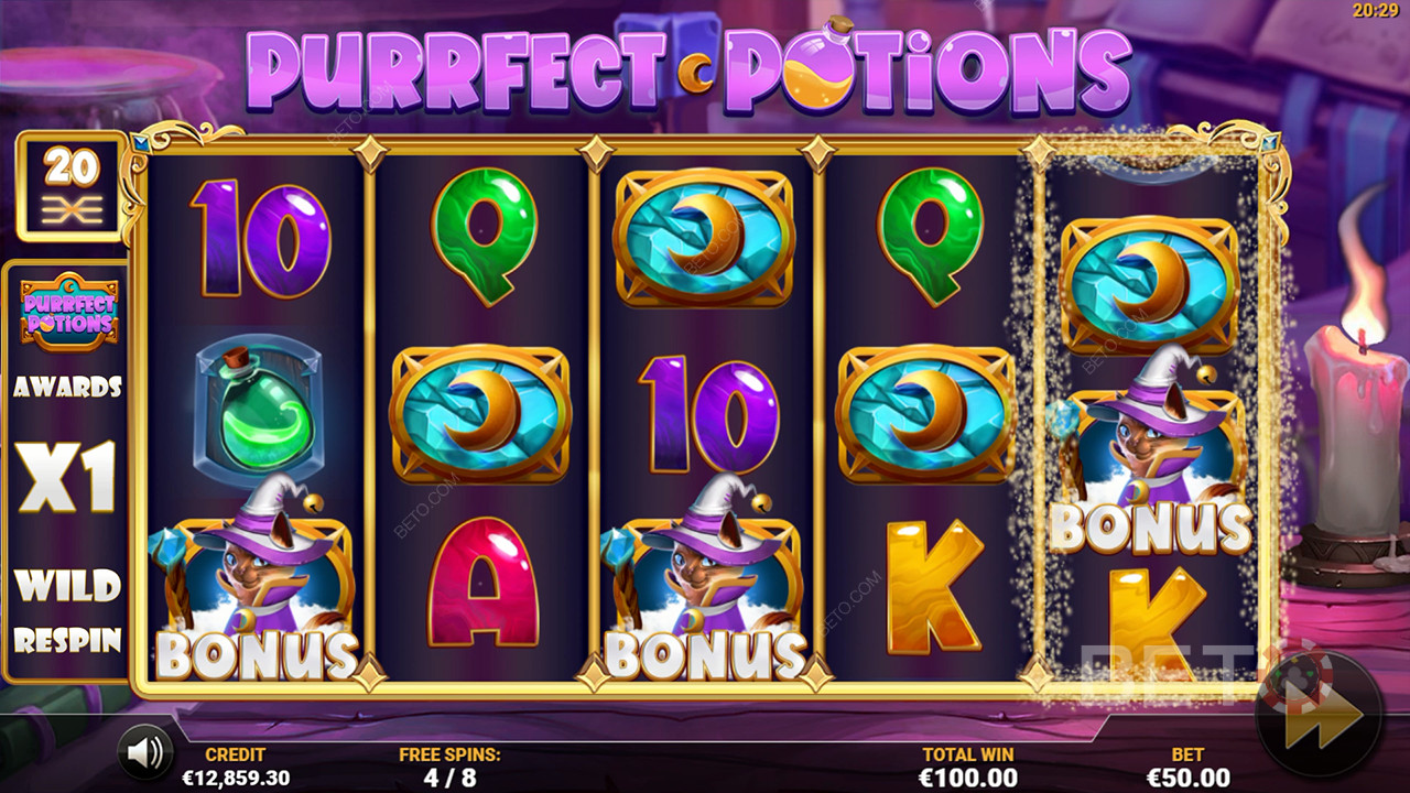 Purrfect Potions Resenha por BETO Slots