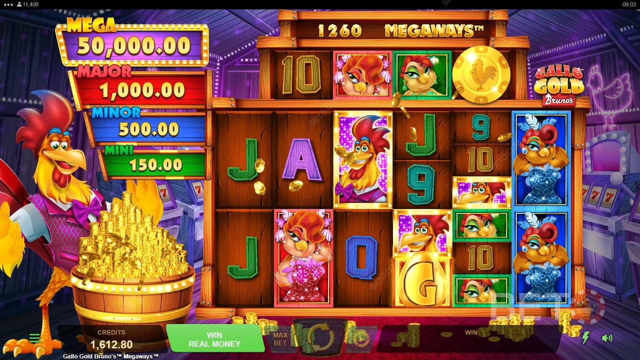 Gallo Gold Bruno's Megaways Jogo Grátis