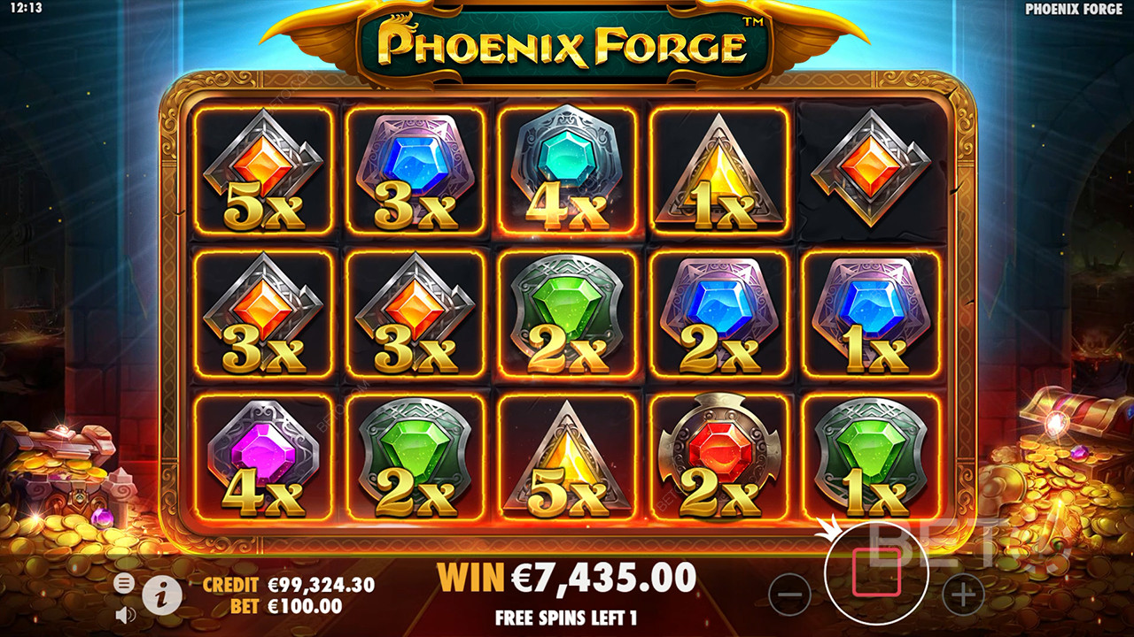 Funcionalidades de bónus explicadas em Phoenix Forge por Pragmatic Play
