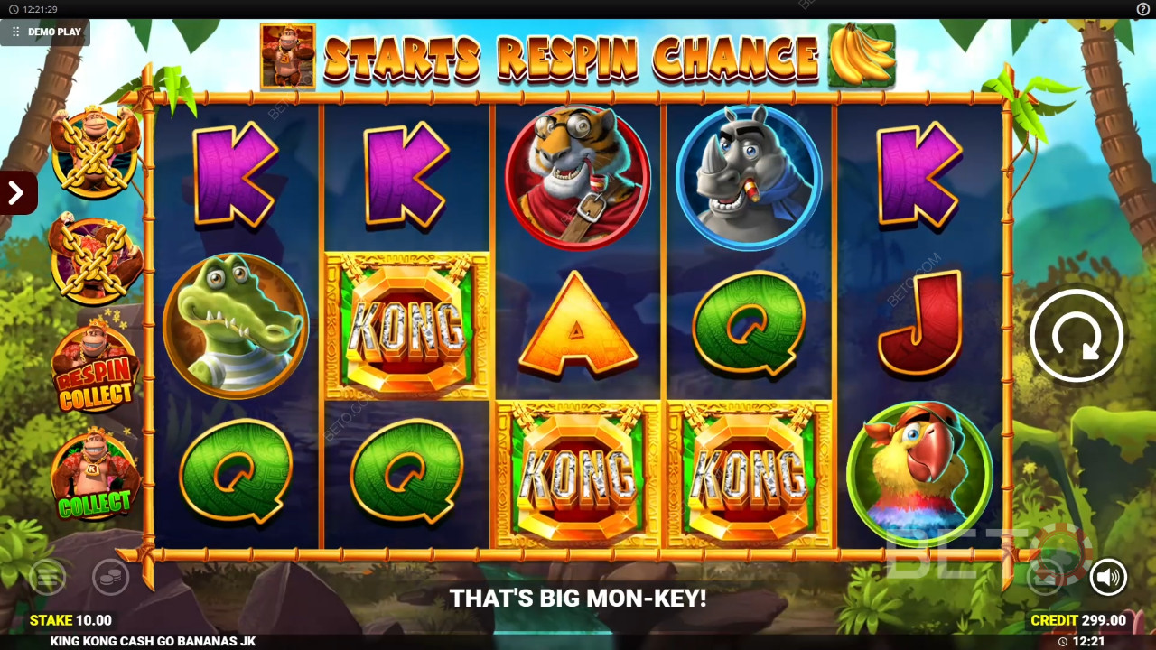 King Kong Cash Go Bananas Avaliação por BETO Slots