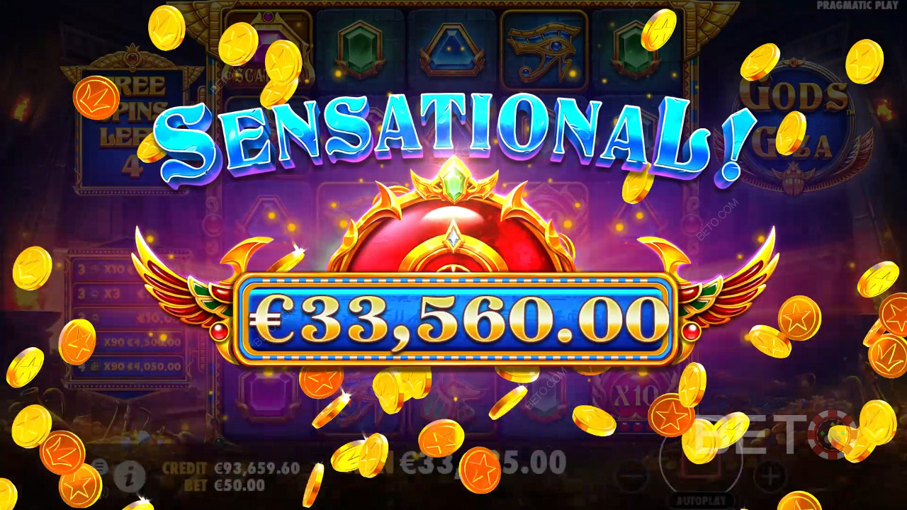 Ganhe 5.000x a sua aposta na Slot Machine Gods of Giza!
