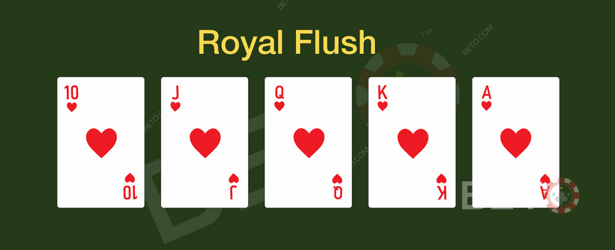 Royal flush e póquer online