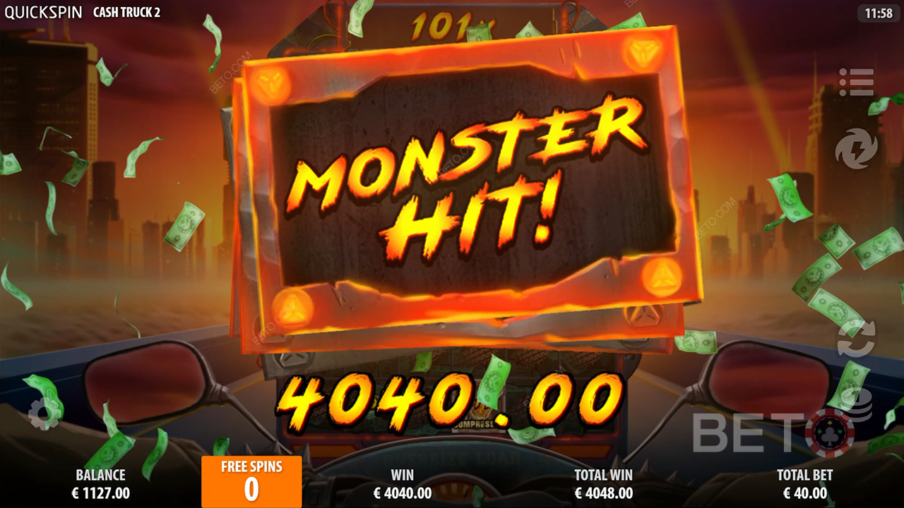 Ganhe 35.000x a sua aposta na Slot Online Cash Truck 2!