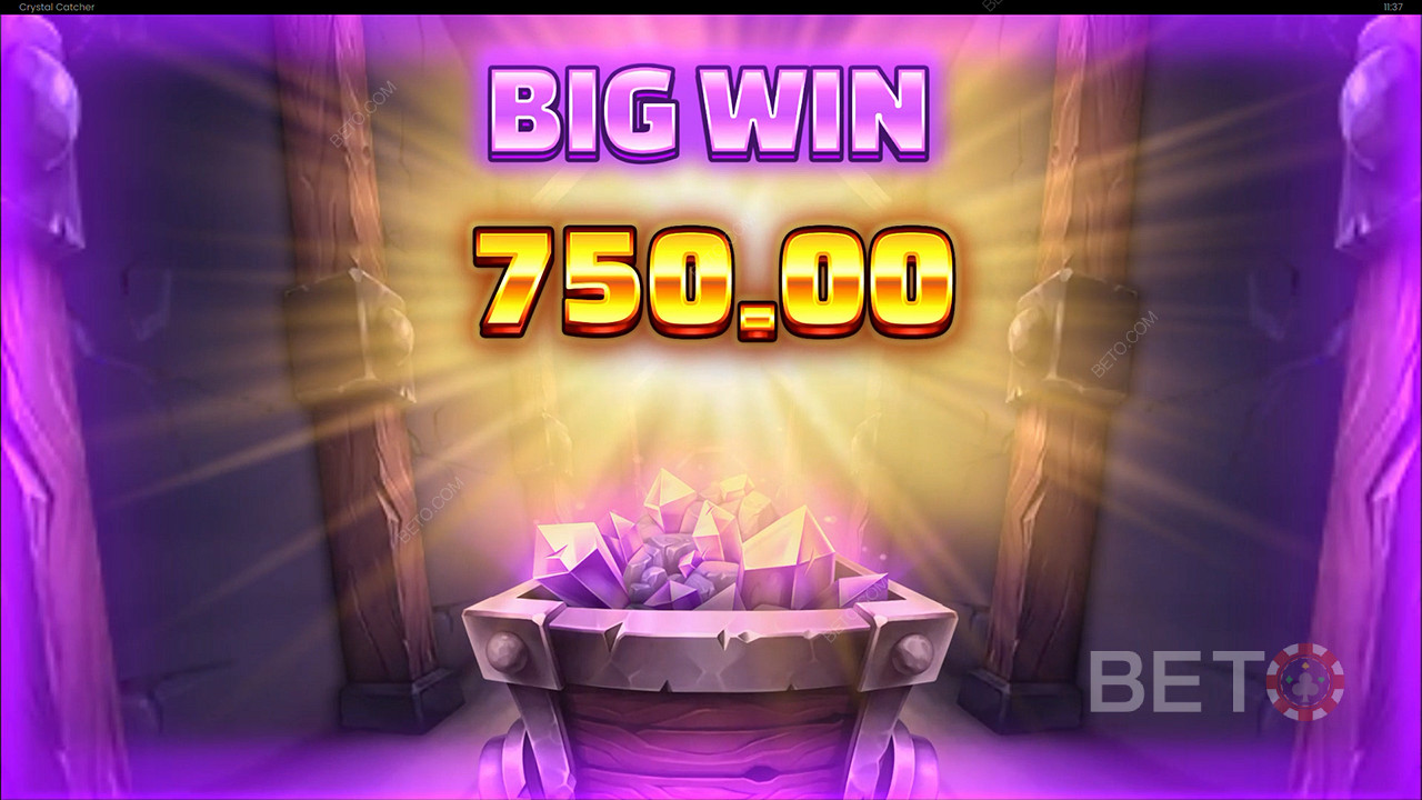 Ganhe 5.000x a sua aposta na slot Crystal Catcher!