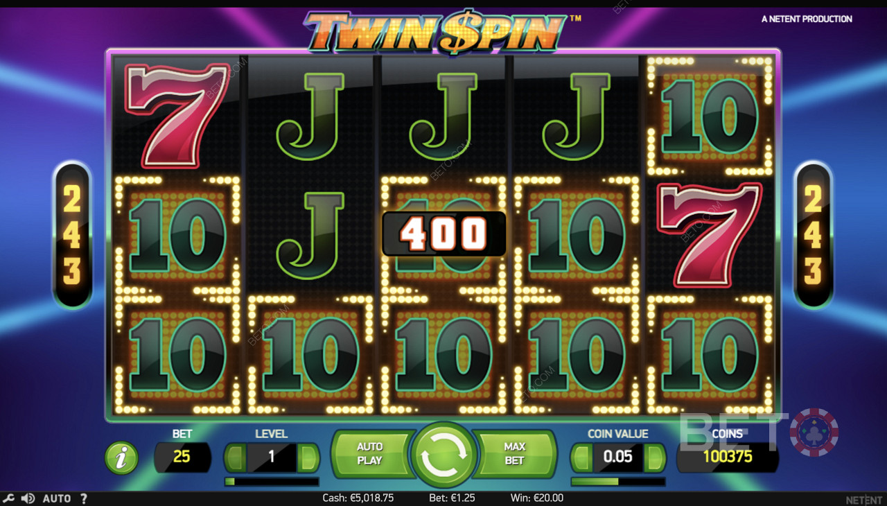 Acertar num Jackpot em Twin Spin