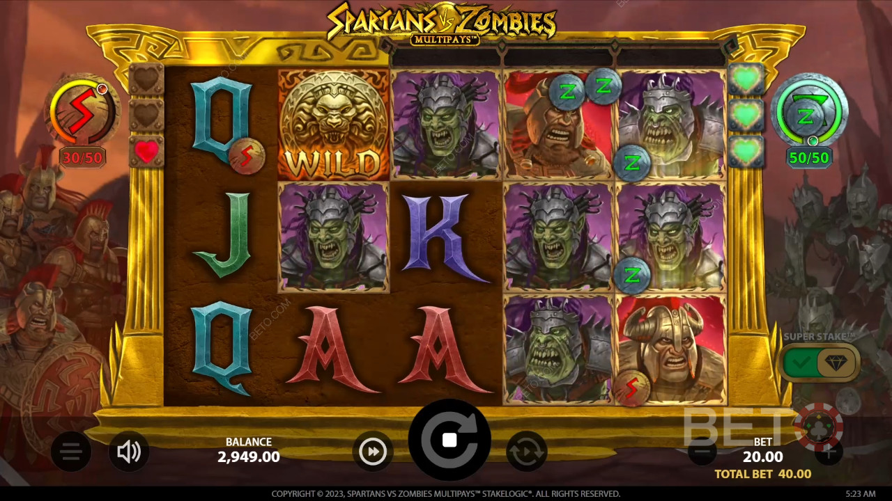 Spartans vs Zombies Resenha de BETO Slots