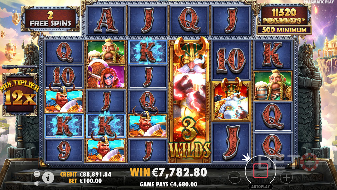 Ganhe 15.000x a sua aposta na Slot Online Fury of Odin Megaways!