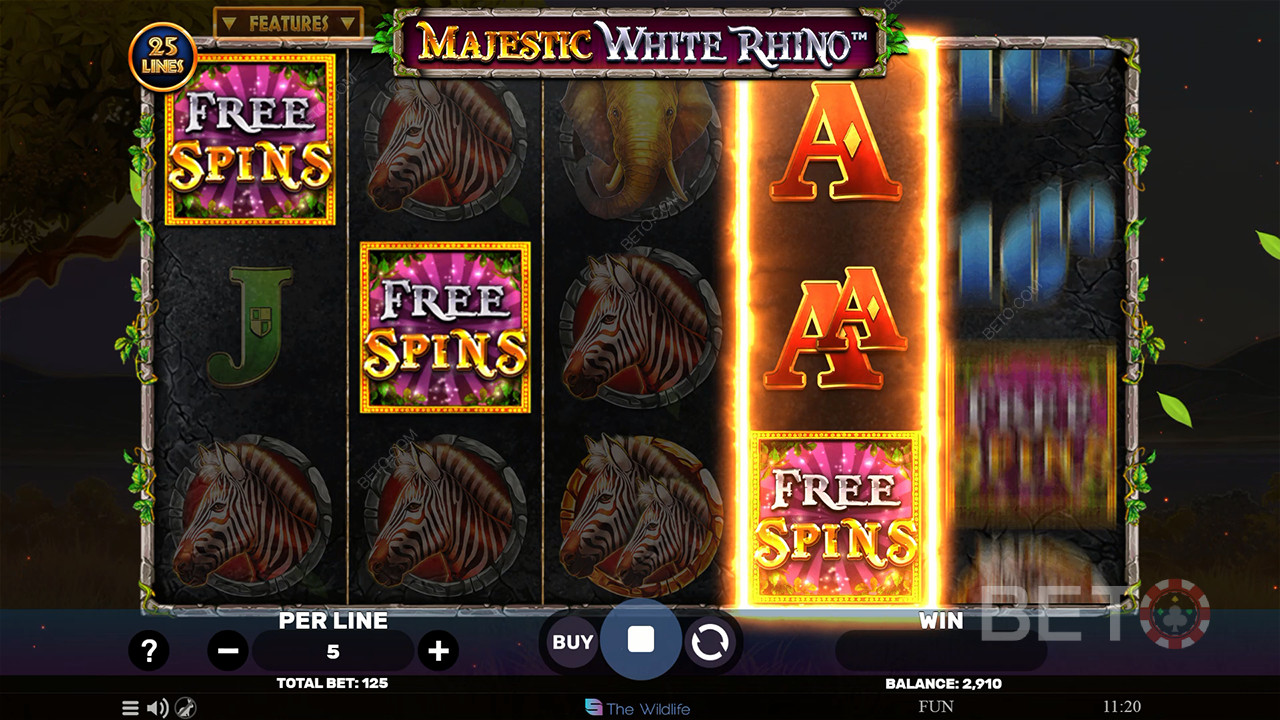 Majestic White Rhino Resenha feita por BETO Slots