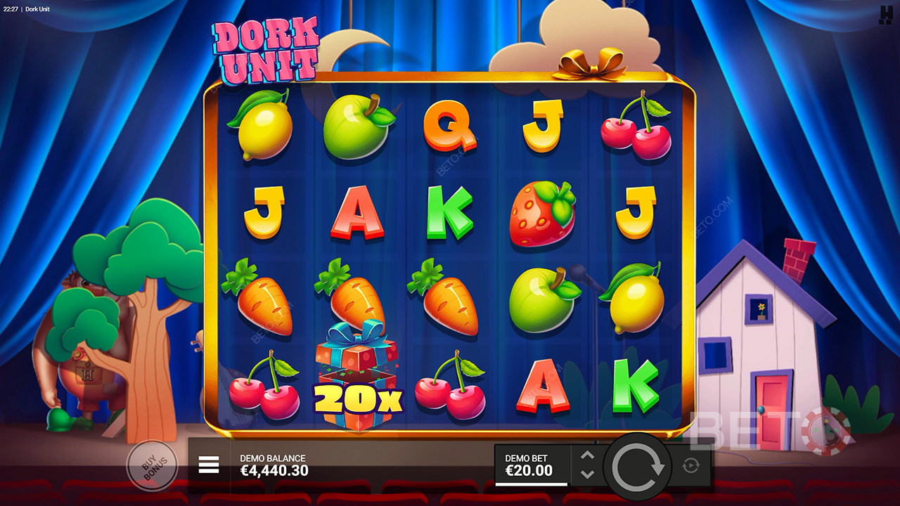 Os Multiplicadores Selvagens facilitam a obtenção de enormes ganhos na slot online Dork Unit
