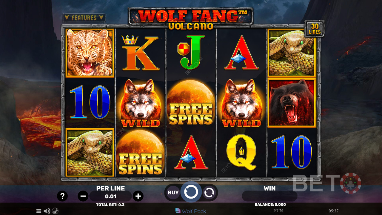 Wolf Fang - Volcano Avaliação por BETO Slots