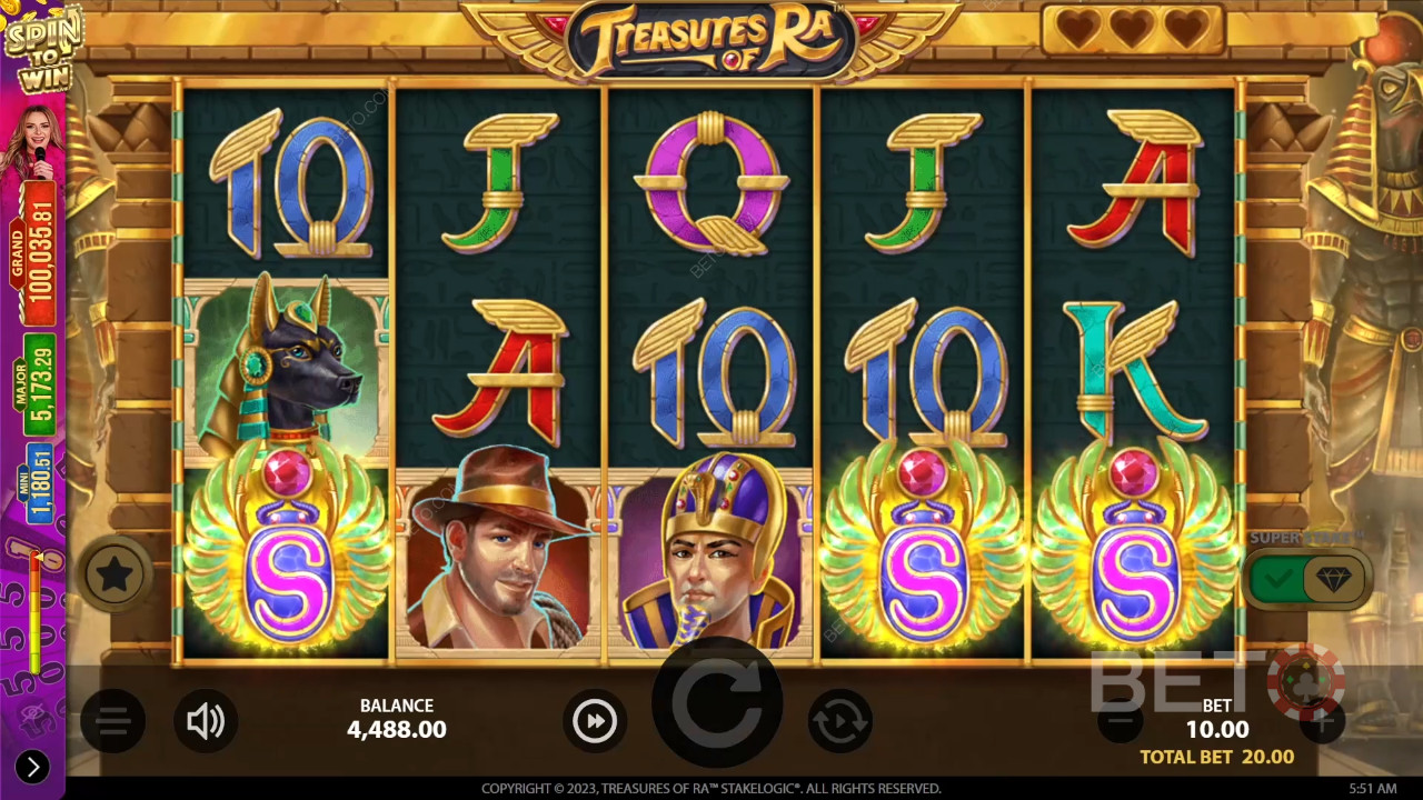 Treasures of Ra Avaliação por BETO Slots