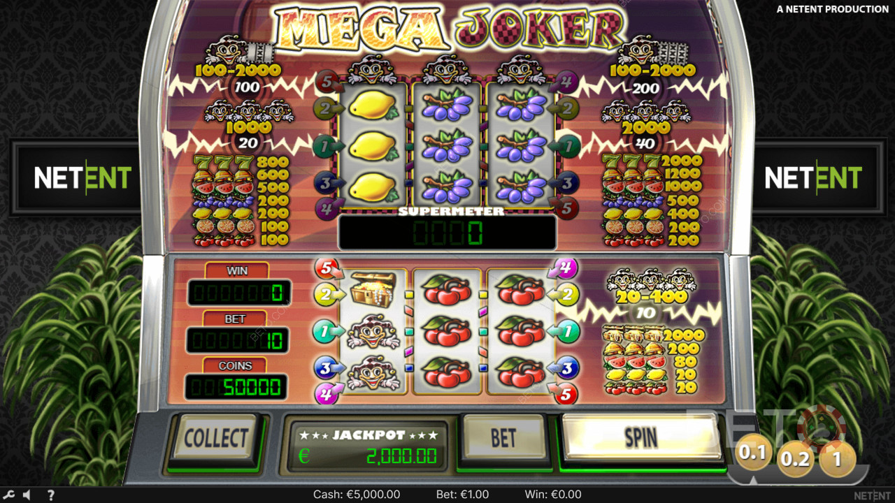 Ganhe 2.000x a sua aposta na Slot Online Mega Joker!