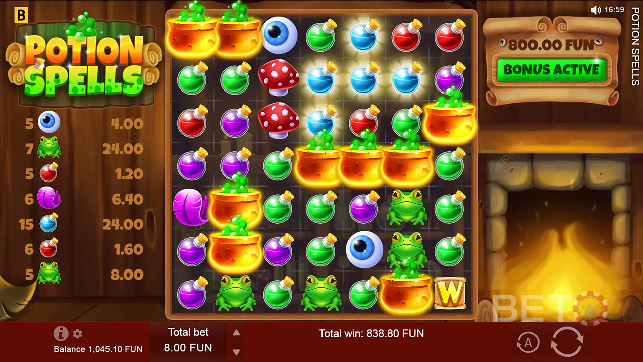 Revisão de Feitiços de Poção por BETO Slots