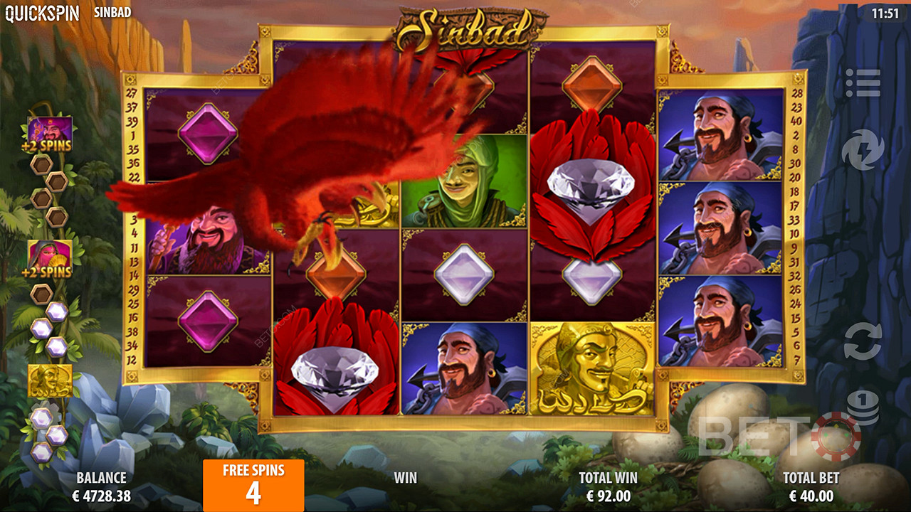 Sinbad (Quickspin)  Jogo Grátis
