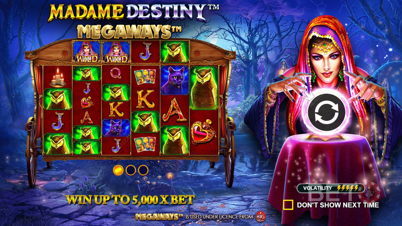 Um exemplo de imagem de jogo de Madame Destiny Megaways