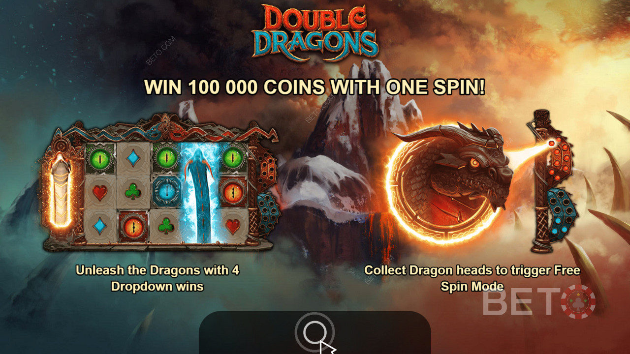 Utilize o poder dos dragões para obter grandes prémios na slot Double Dragons