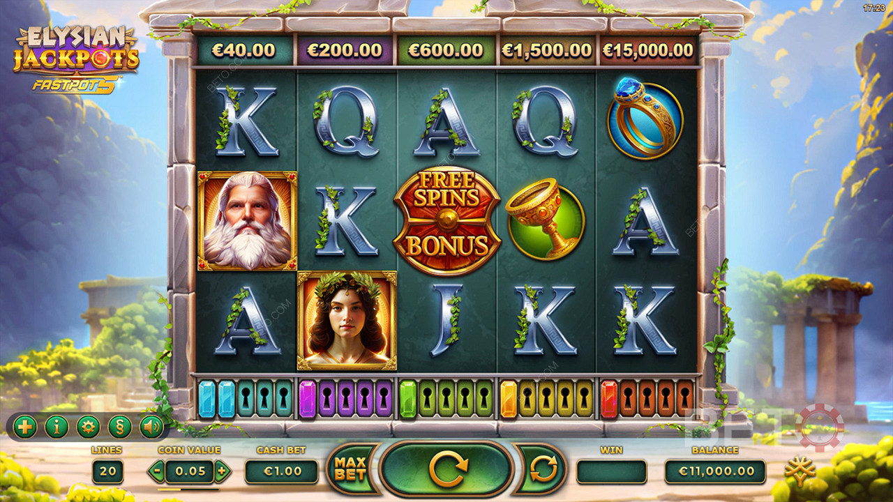 Elysian Jackpots Jogo Grátis