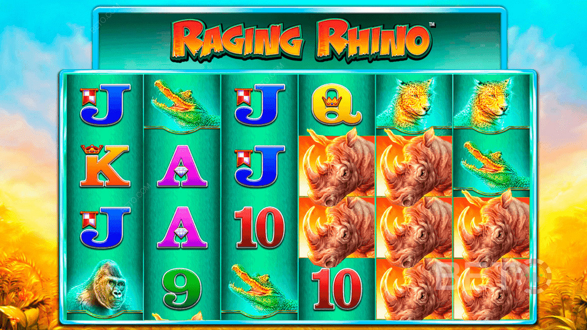 Raging Rhino da Williams Interactive(WMS) - dá-lhe até 46,656 formas de ganhar!