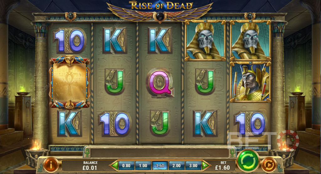 Rise of Dead - Uma slot online não progressiva, que inclui scatters, wilds, jogos de bónus e rodadas grátis.