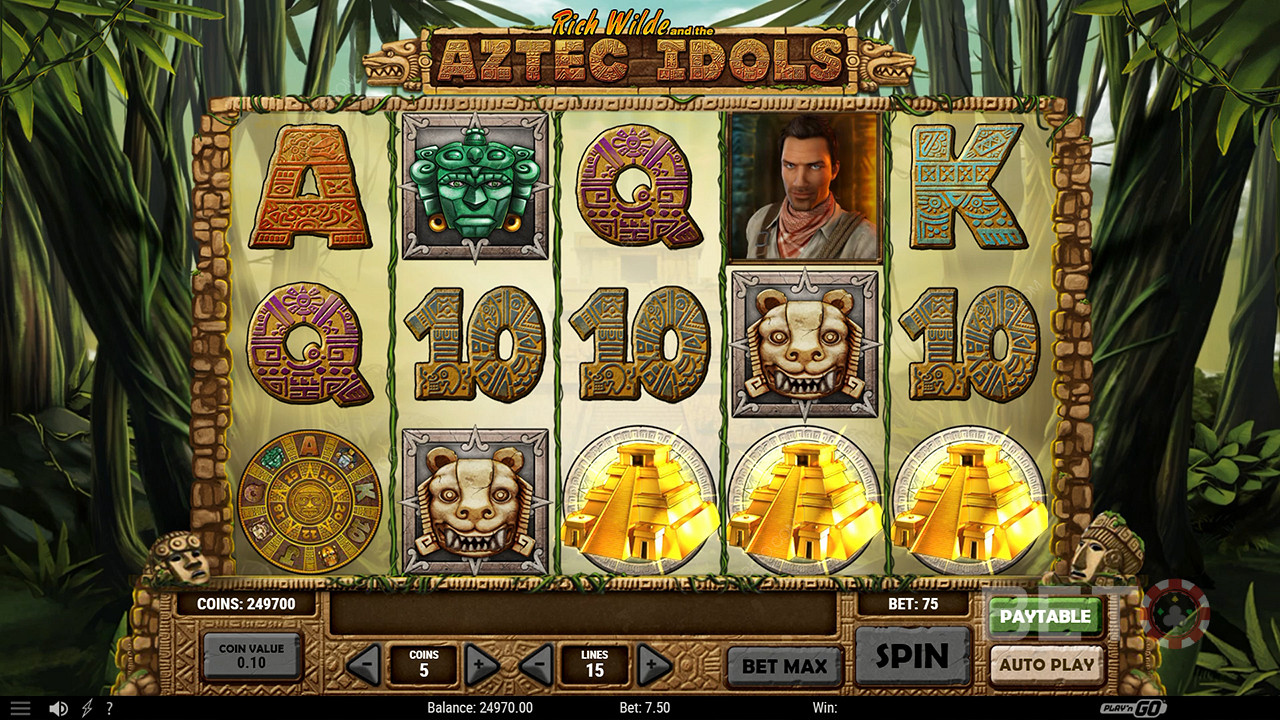 Aztec Idols  Jogo Grátis