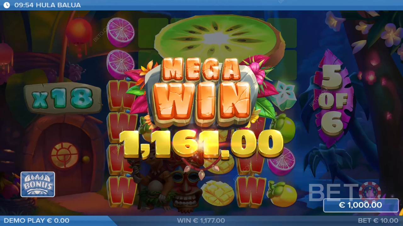 Ganhe 25.000x a sua aposta na Slot Online Hula Balua!