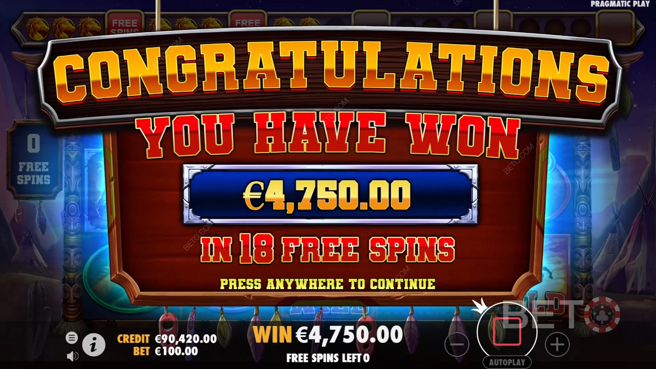 Ganhe 5.000x a sua aposta na Slot Online Mustang Trail!