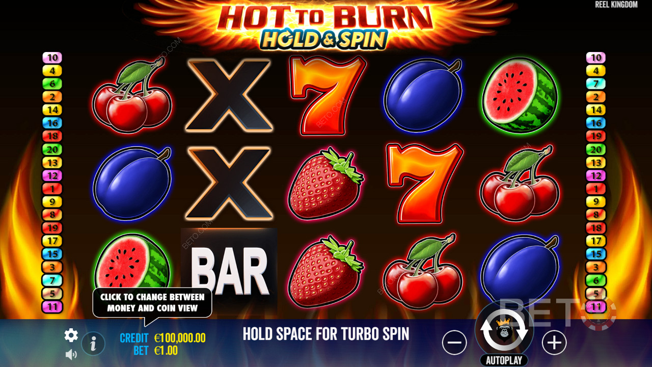 Hot To Burn Hold And Spin Jogo Grátis
