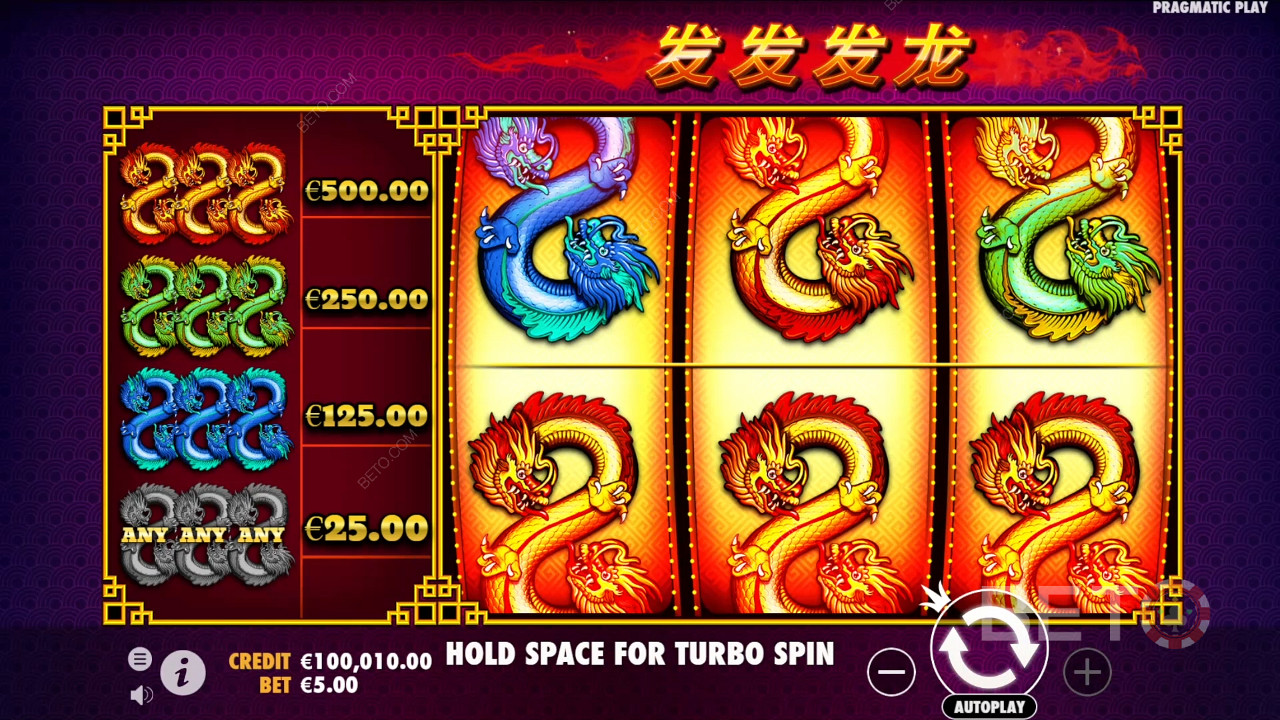 Ganhe 100x a sua aposta na Slot 888 Dragons!