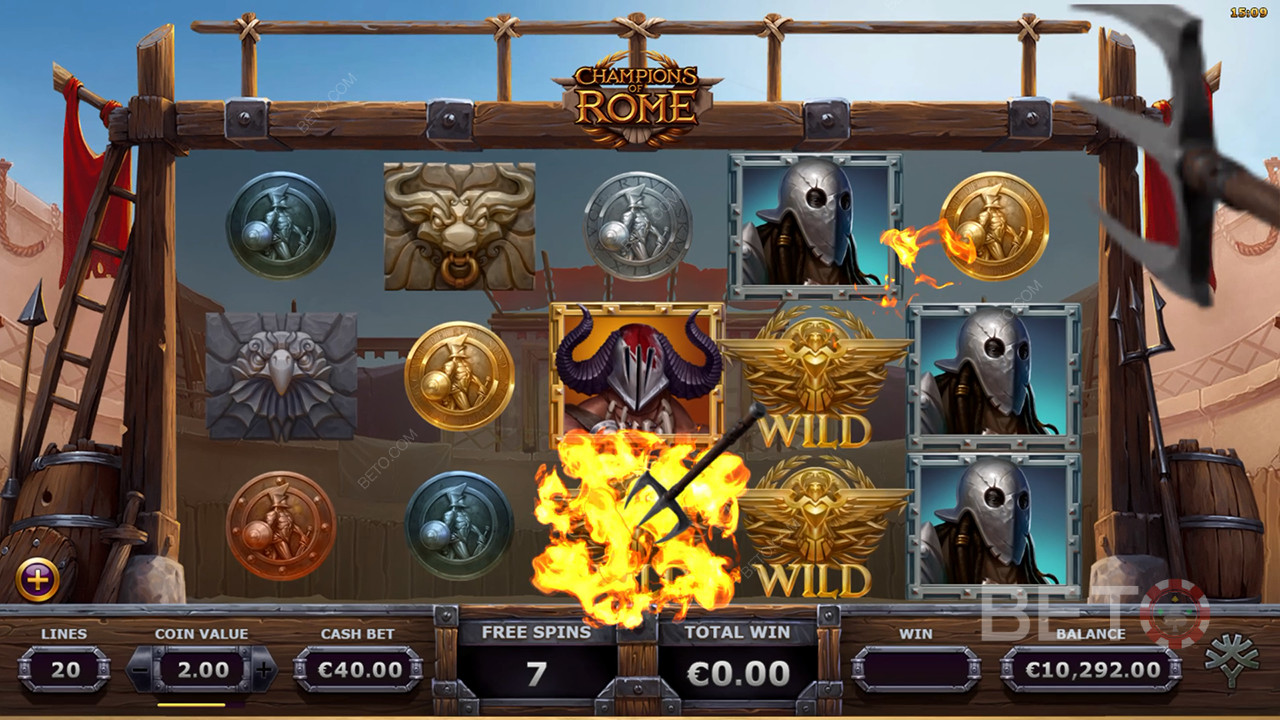 Avaliação dos Campeões de Roma por BETO Slots