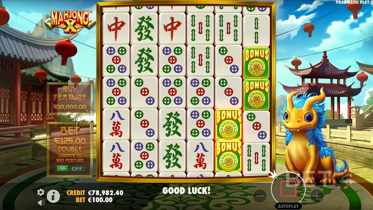 Funcionalidades de bónus explicadas em Mahjong X por Pragmatic Play