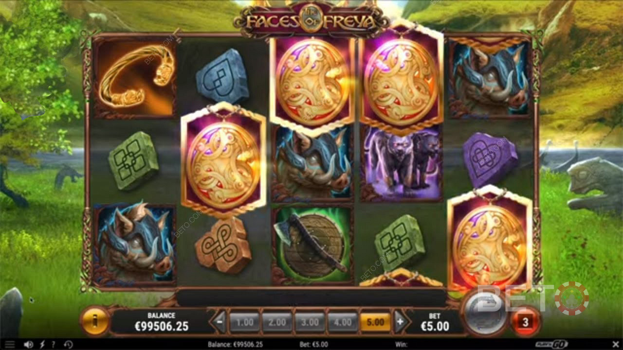 4 Scatters activam as Folkvang Free Spins