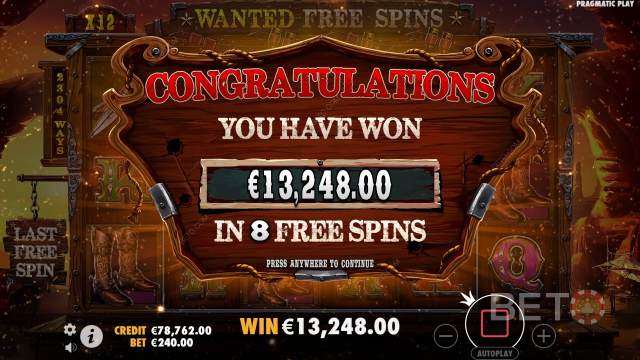 Ganhe 10.000x a sua aposta na Slot de Vídeo The Wild Gang!