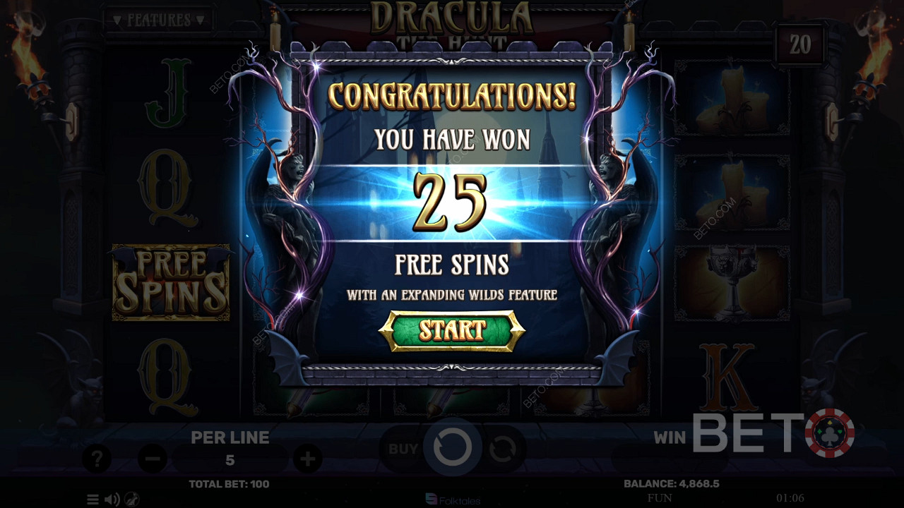 Ganhe 3.000x a sua aposta na Slot Online Dracula The Hunt!