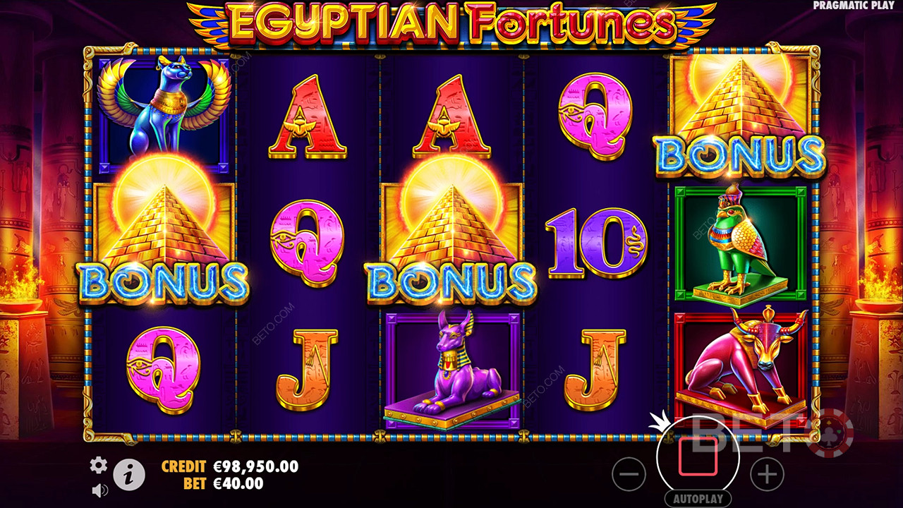 Egyptian Fortunes Avaliação por BETO Slots