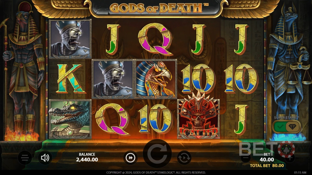Deuses da Morte Avaliação por BETO Slots