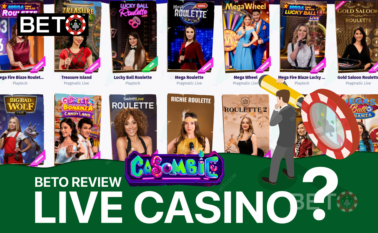 Desfrute de uma enorme coleção de jogos de casino ao vivo