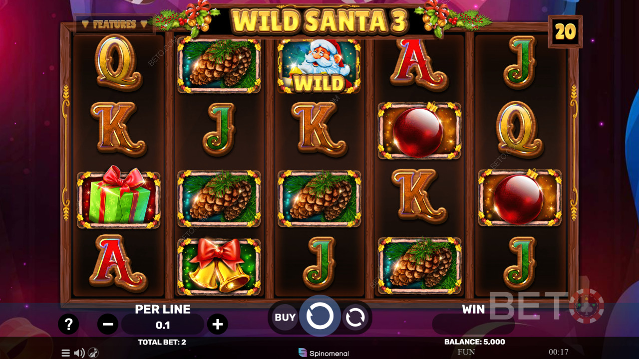 Avaliação do Wild Santa 3 por BETO Slots