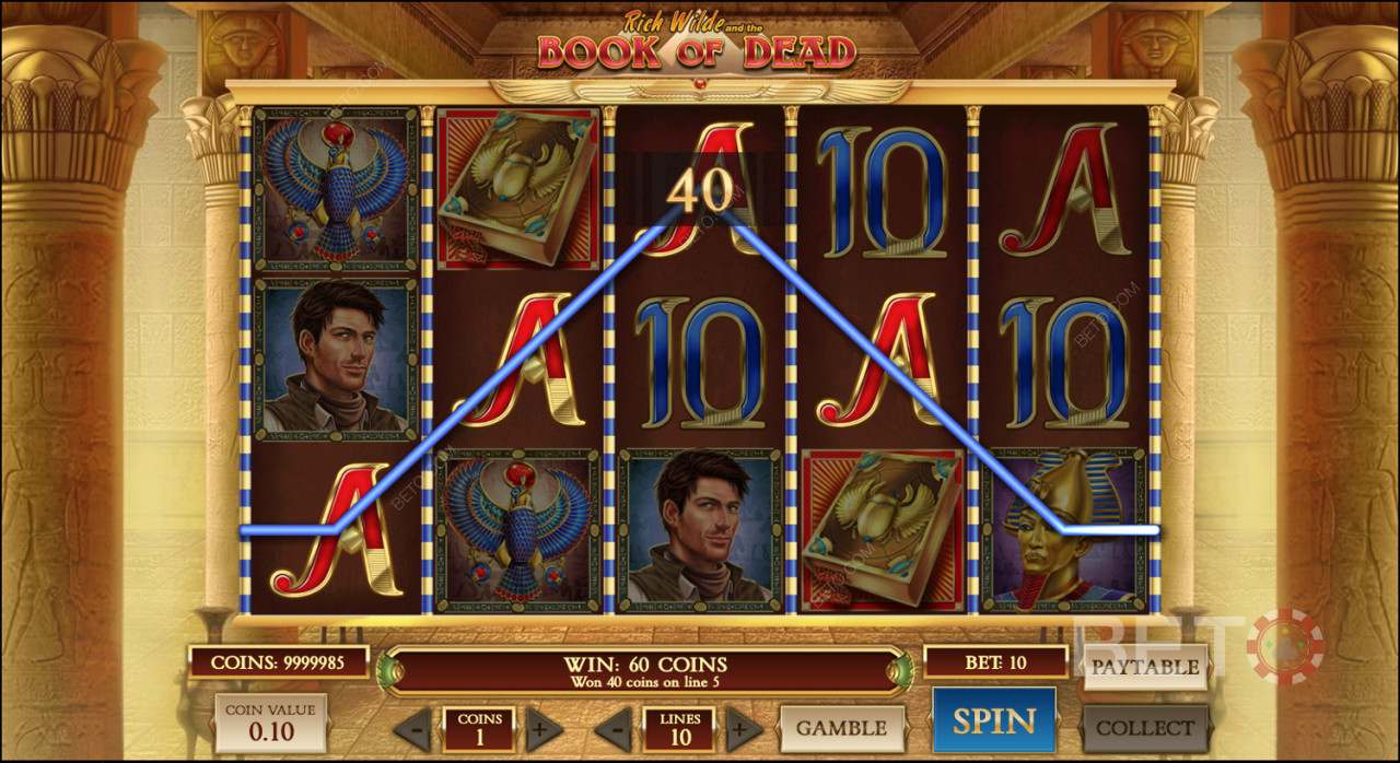 Book of Dead está na lista das slots online mais populares em todo o mundo