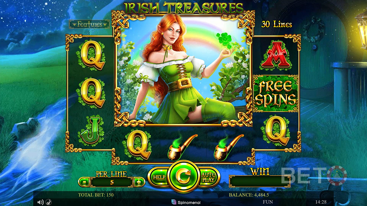 Irish Treasures (Spinomenal) Jogo Grátis